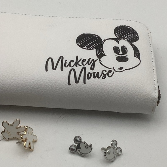 Disney Mickey Mouse Wristlet and Two Pair Mickey Mouse Earrings - Picture 3 of 13